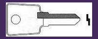 FM001 Double Sided Key SANDUSKY CABINET HAEFELE LAS